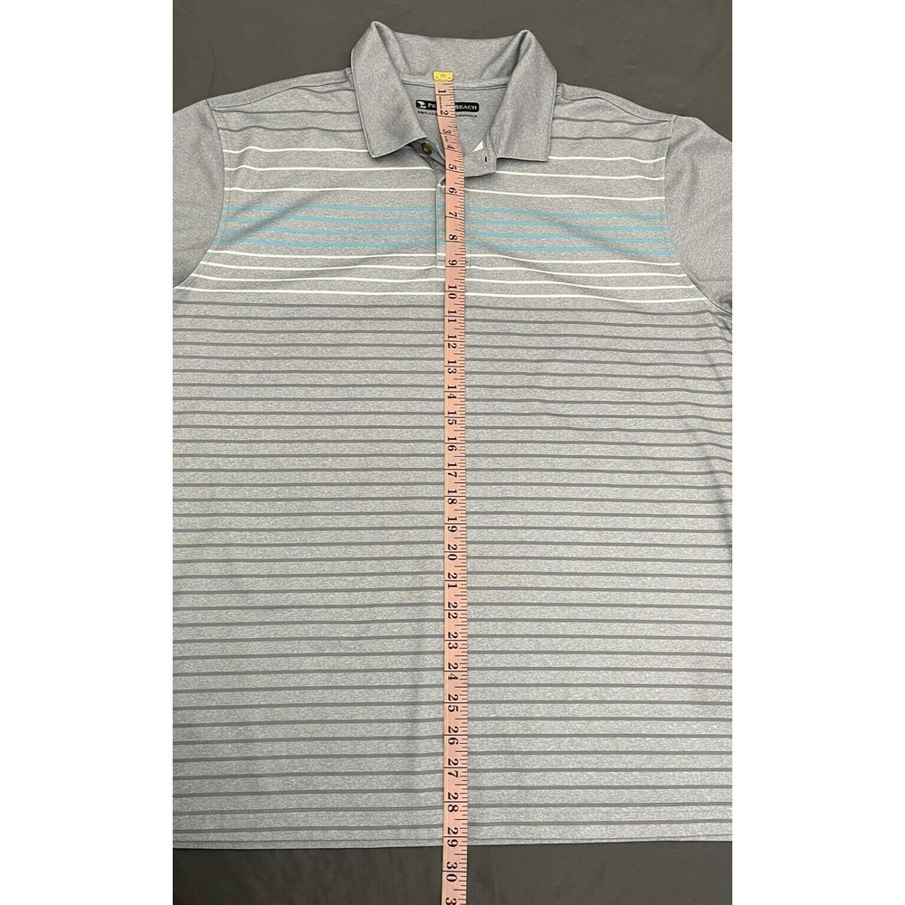 Pebble Beach Golf Dry Luxe‎ Performance Gray Golf Polo Shirt Men's Size Large - Picture 10 of 10